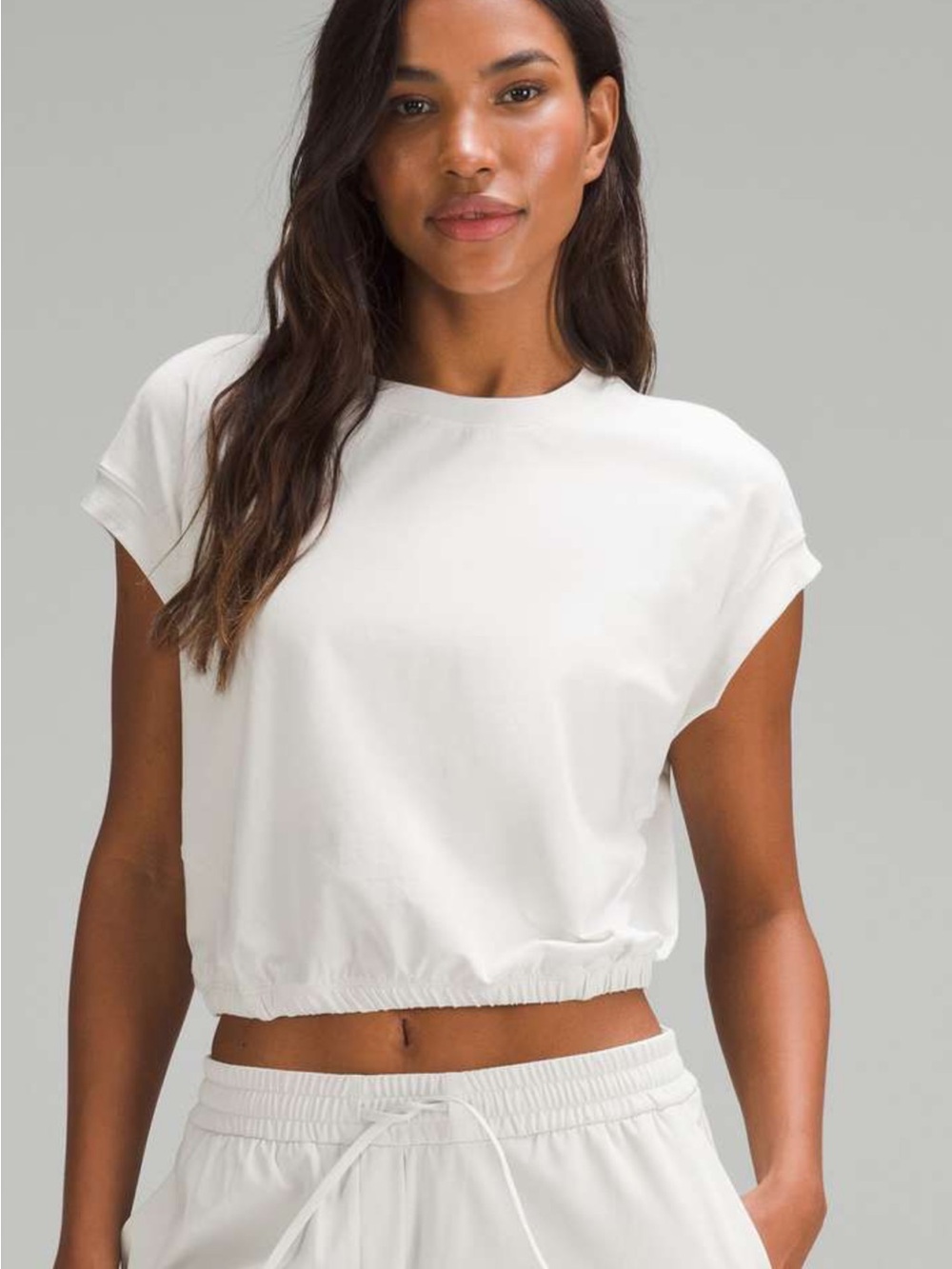 Lululemon Wide-Sleeve Gathered Hem T-Shirt